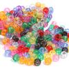 200pcs/lot Colored Acrylic Big Hole Beads For Jewelry Making Loose Spaced Round Bead DIY Bracelet Necklace Accessories Wholesale