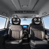Humorous Car Seat Headrest Covers Frogs Design Strong Polyester Headrest Protector Easy Installation Auto Accessories