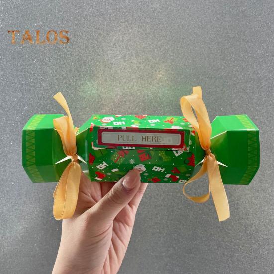Christmas Surprise Money Pull Pouch Pull Out Money Gift Box DIY Rectangle Money Holder with Ribbon for Cash Gift