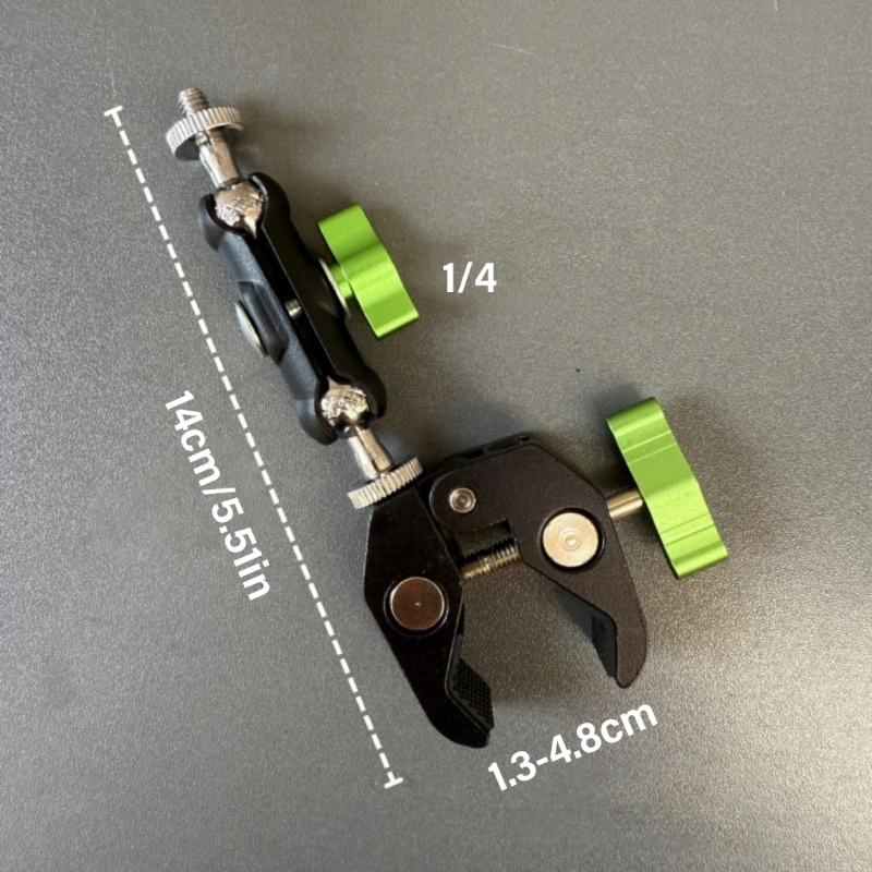 1/4inch Ball Head Joint Base Double Socket Arm Extension Arm Motorcycle Bike Phone Mount Action Camera Lighting Equipment