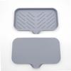 Non-Slip Silicone Soap Dish and Draining Mat for Kitchen & Bathroom