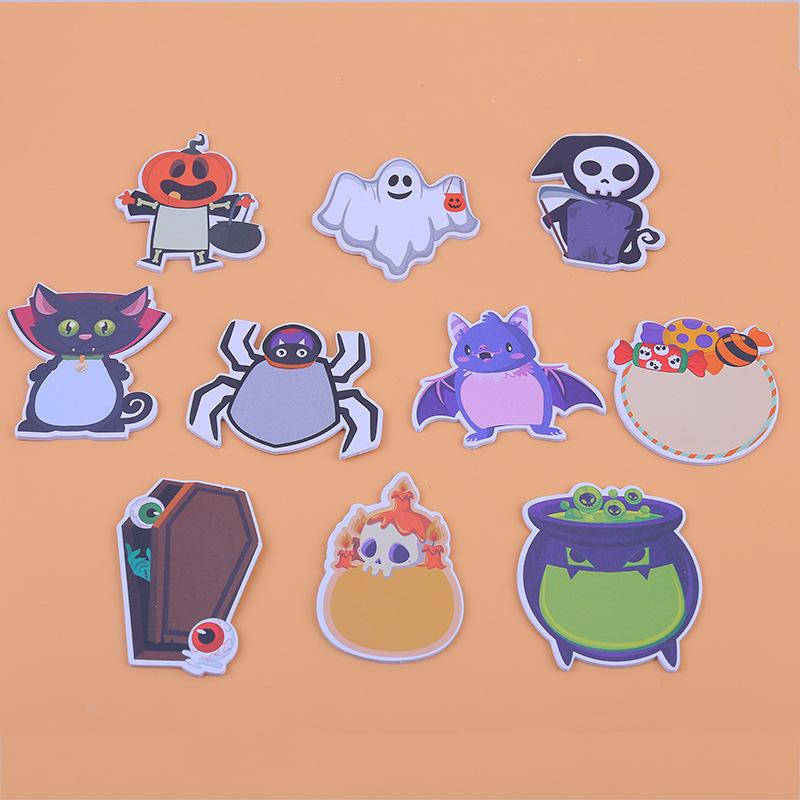 Sales Promotion Customizable Halloween Funny Cute Cartoon alien Animal Cute Stationary clear Shape Sticky Notes коричневый