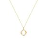 Fashion Cross Rotating 925 Sterling Silver Pendant Chain 14k Gold Plated Necklace Gold Necklace for Women Fine Jewelry