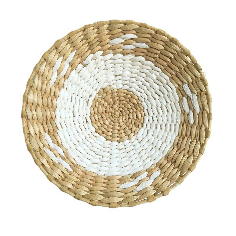 Moroccan Hand-Woven Straw Wall Hanging Decor