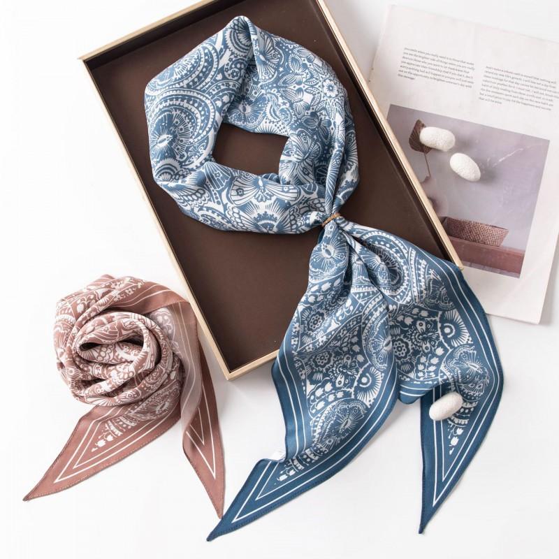 Womens Versatile Elegant Mulberry Silk Scarf Office Commute Fashion Shawl Warm Soft Wrap