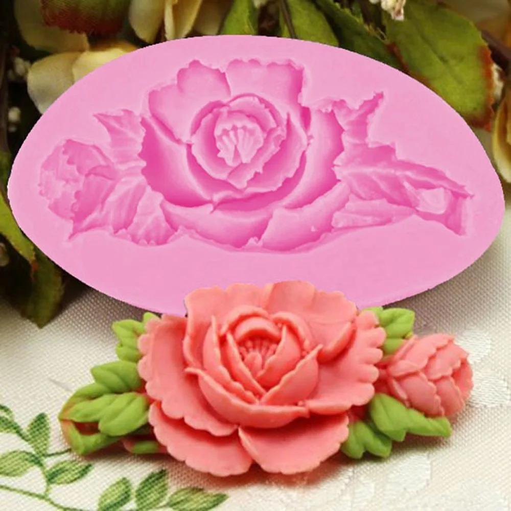Neue DIY Bastel Silikonform Einzelne Mini Blume Fondantform Silikon Zucker Mini Form Bastelformen