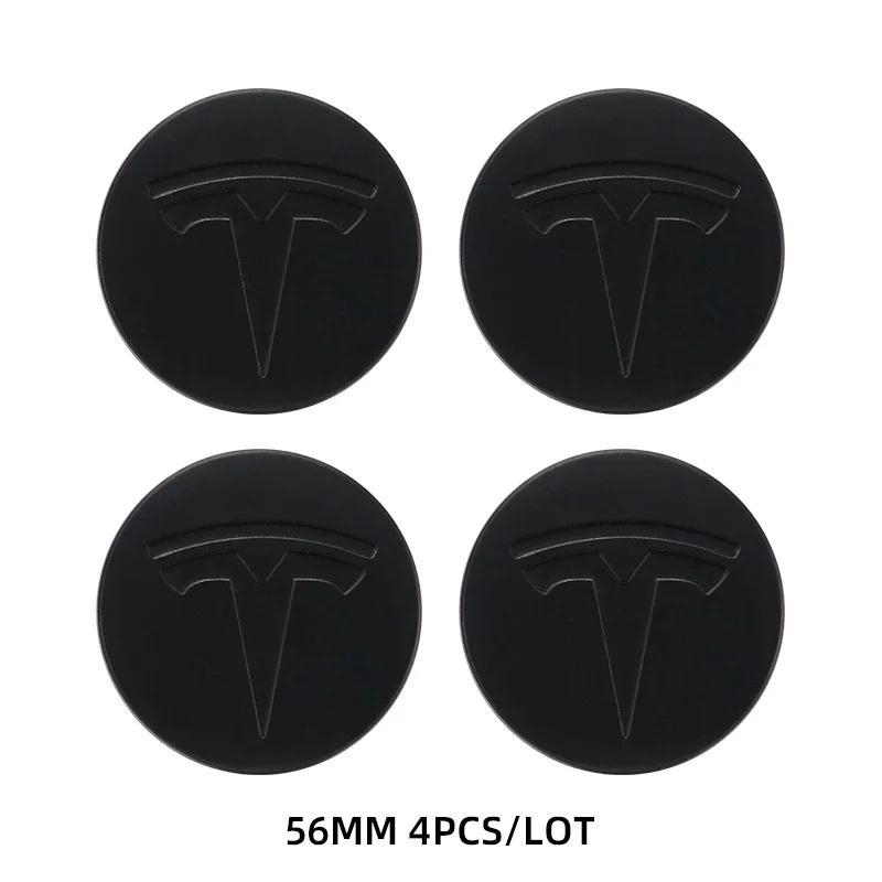 Adesivo per Auto 2025 Nuovo Tesla 4pz 56mm Copricerchi per Auto per Tesla Model S X 3 Y Roadster Accessori Tappo Centrale per Cerchi A