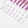 8pcs Shimmer Markers Outline Pens- Self Outline Metallic Markers,Double Line Pen for Art Drawing Greeting Cards Gifts
