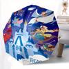 Disney Characters Durable Cartoon Folding Umbrella, Portable 3-Fold Compact Umbrella for Men and Women, Suitable for Travel or Daily Use.Q03