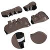 1Set PU Horse Legguard Leg Protector Thickened Leggings with Soft Lining Equipmentbrown M