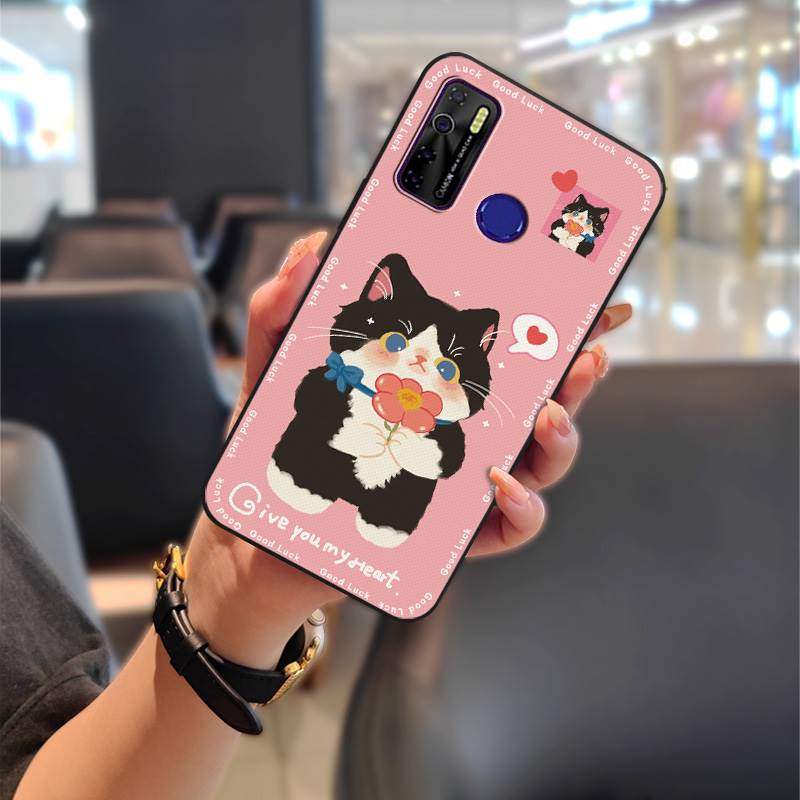 Durable Phone Pouch Phone Case For Tecno Camon15/15Air/16S/KD7H/CD6/CD7/Spark5/5Pro Anti-knock Graffiti Cartoon Silicone