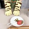Isolierung Katzenpfoten Topflappen Rutschfester Küchenhandschuh Kreativer Cartoon Backhandschuh Grillen