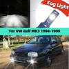 2Pcs Led Bulb Auto Fog Light 6000K White Lamp 25000LM For Volkswagen VW Golf MK3 1994 1995 1996 1997 1998 1999 Plug and Play Bulbs 7