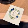 Natural Crystal Beaded Bracelet Vintage Style Men Women Fashion Jewelry