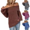 Women's  Solid Colour Long Sleeve Pullover Women's Knitted Kumper
