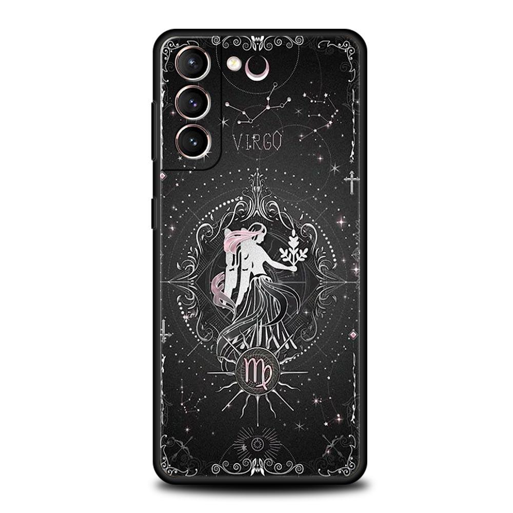 Constellation Phone Case For Samsung Galaxy S26 Ultra S25 Plus S24 FE S23 S22 5G S21 S20 Cover Black Soft