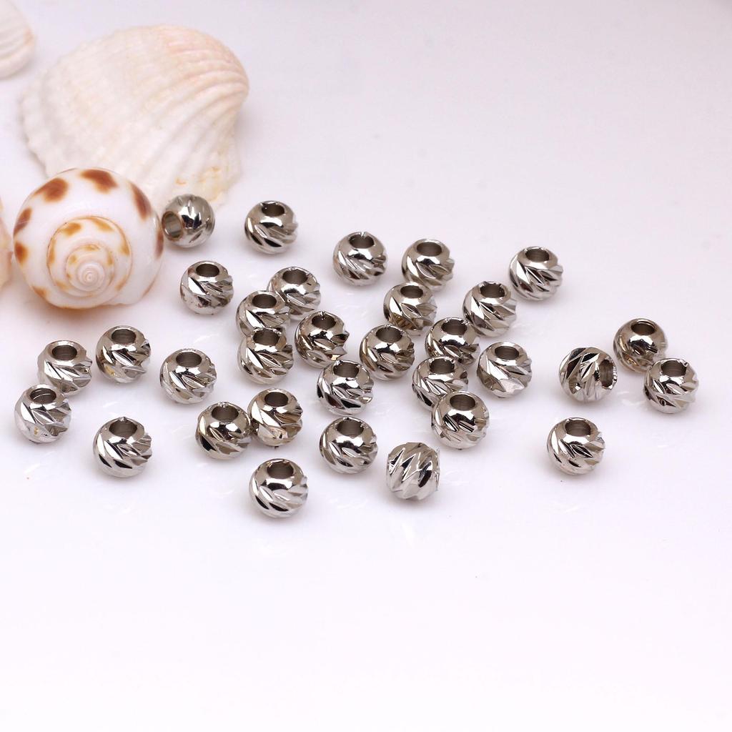 Color-Retaining Gold-Plated Faceted Copper Beads for DIY Jewelry and Spacer Beads