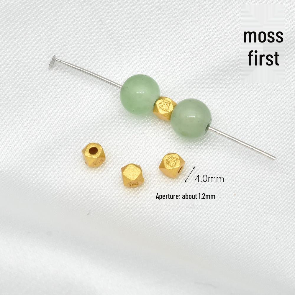 Durable Sand Gold Gourd Yuanbao Fu Spacer Beads for DIY Red Rope Jewelry