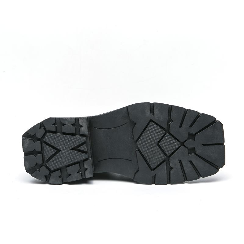 Men’s Retro Punk Thick Sole Platform Boots Jockey Boots Street Style Square Toe Motorcycle Boots High Boots Plus Size