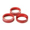 Red Aluminum AC Climate Control Knob Ring Covers For 2018-up Volkswagen Atlas