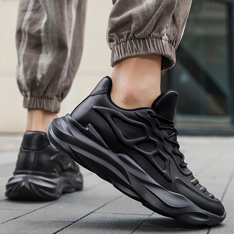 New Men's Breathable Sneakers Elevator Shoes Invisible Inner Height Increasing 8CM Summer Tennis Men Sports Shoes Heighten Shoes