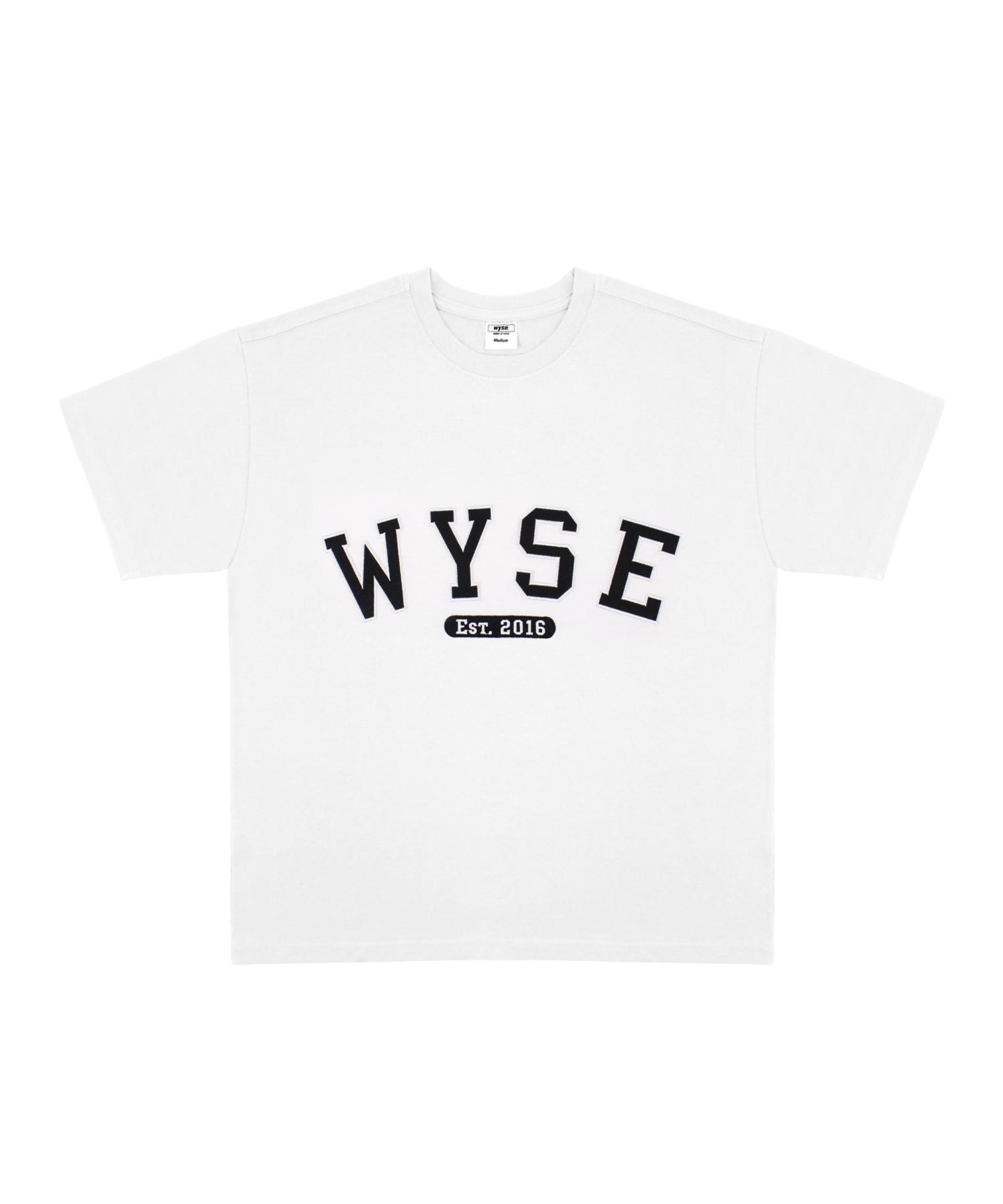 Wise Basic College Logo T-Shirt (White) L