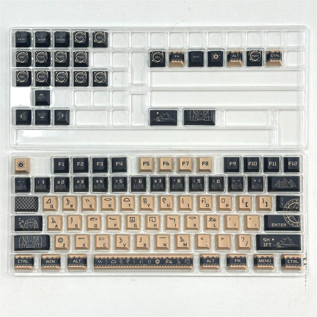 Xiaomi Egyptian Element Pattern Cherry Keycap Kit PBT Compatible with 60-68/75-87 Series Magnetic Axis Personalized Mechanical Keyboard
