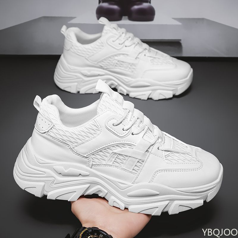 

Men s mesh breathable Shoes Trendy versatile Sneakers Casual thick soled Designer running shoes Fashion Luxury Male footwear 40