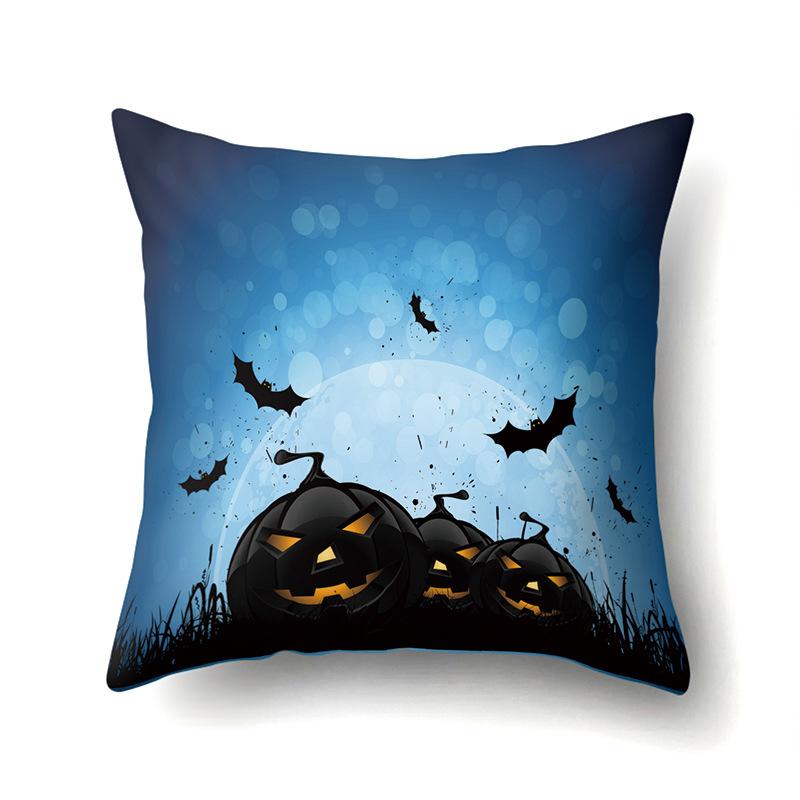 Halloween Polyester Pillowcase Car Pumpkin Sofa Cushion Cover Office Home Living Room Pillowcase