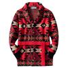 Men's Retro Knit Sweater Coat - Thick Jacquard for Fall/Winter