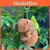 11cm Capybara Fashionable Plush Keychain With Adorable Strawberry Hat Great For Personalization