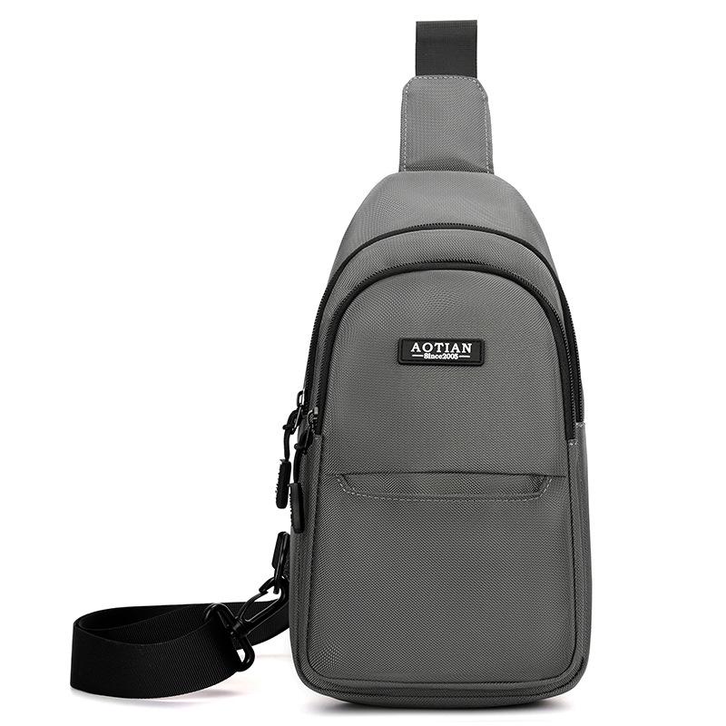 

Сумка на груди Легка Зносостійка Оксфордська Сумка через плече Чоловіча Сумка на плече сірий