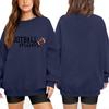 Unisex Pullover Sweatshirt for Men Women, Lightweight Long Sleeve Neck Printed Casual Top