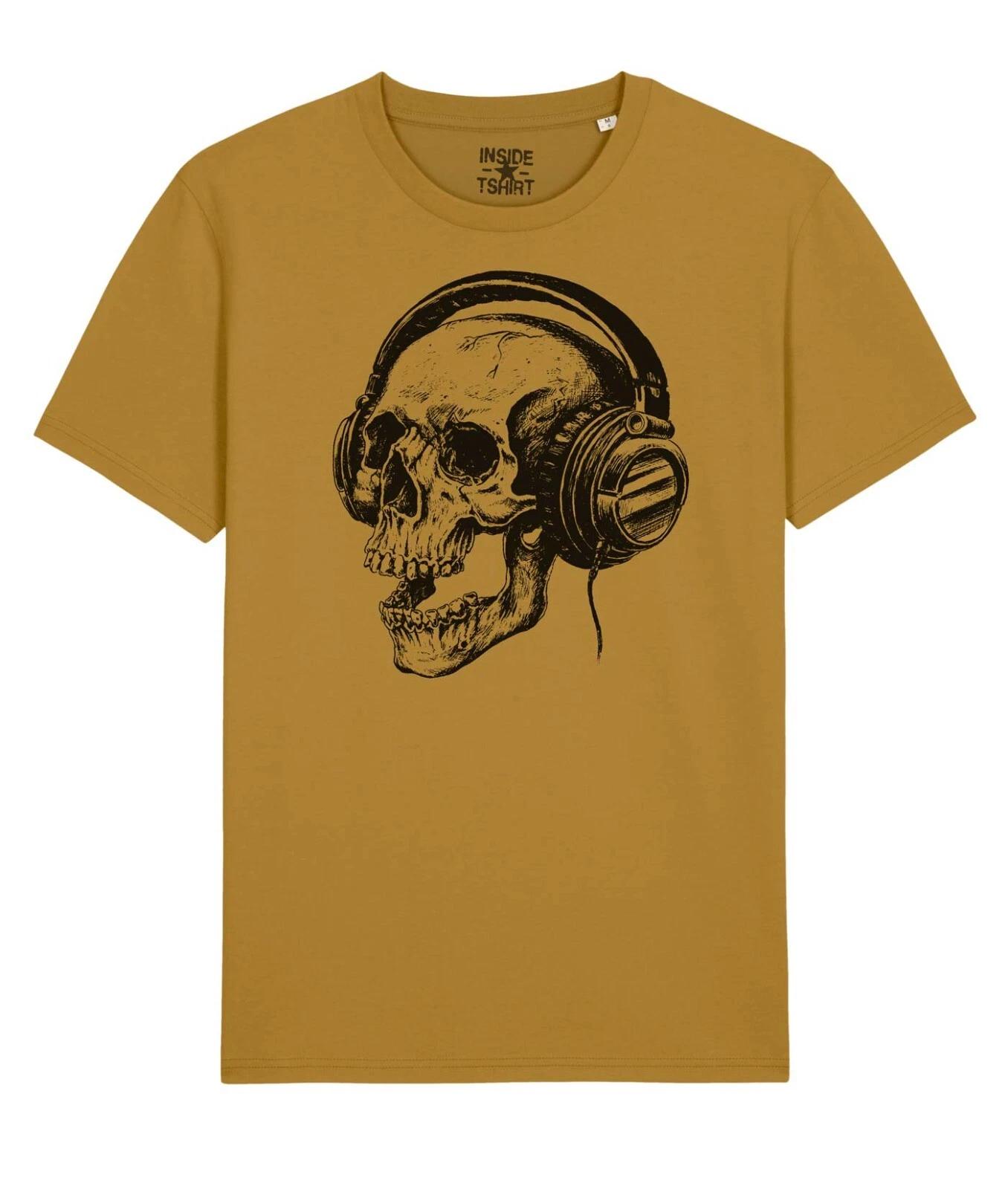 

Skull Rock T-Shirt Headphones Headphones DJ Music Headphones Skull T-Shirt Unisex S