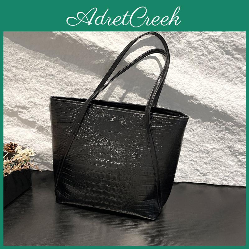 Trendy Pu Crocodile Textured Tote Bag For Women With Spacious Design And Phone Pocket