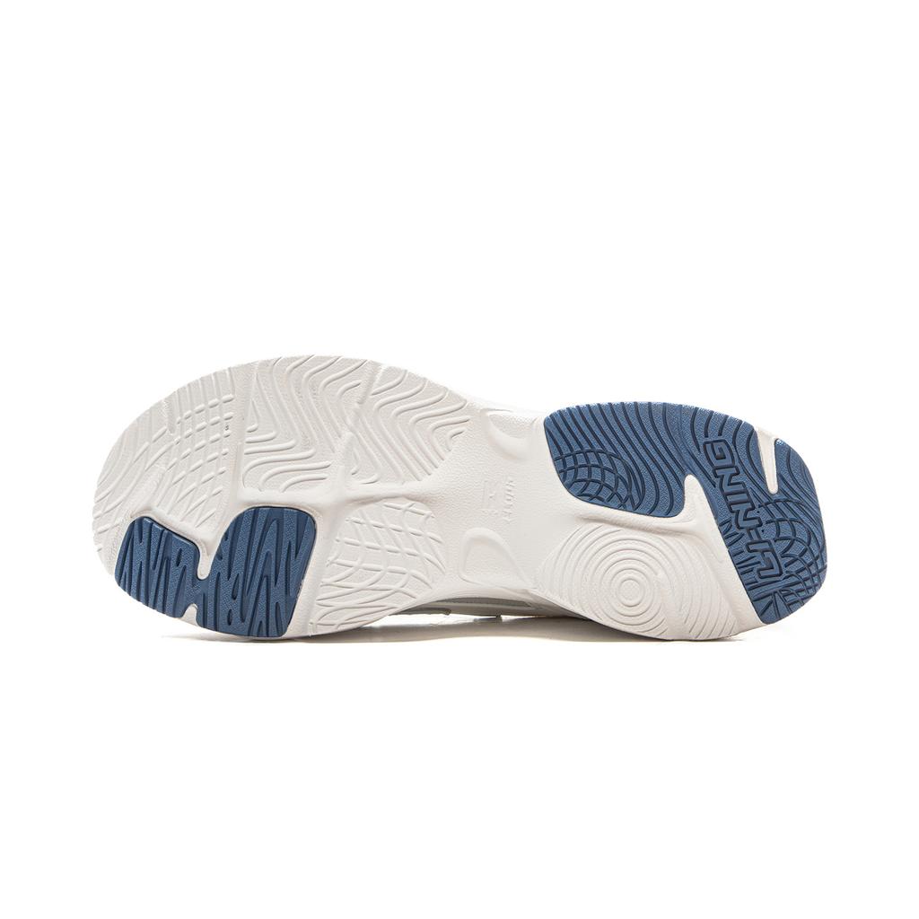 New LiNing Meteor Cushioning, Slip Resistant, Abrasion Resistant Support Low Top Casual Shoes Men's White Gray Silver AGCV357-2