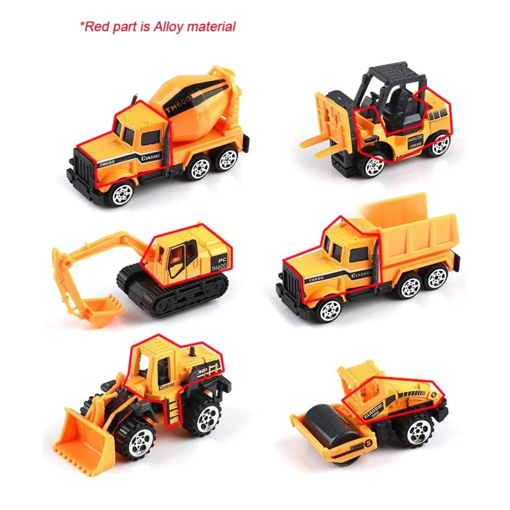 1/64 Scale Big Trucks Set Mini Alloy Diecast Car Model Toys Vehicles Carrier Truck Helicopter Tank Fire Truck Engineering Car Toys for Kids