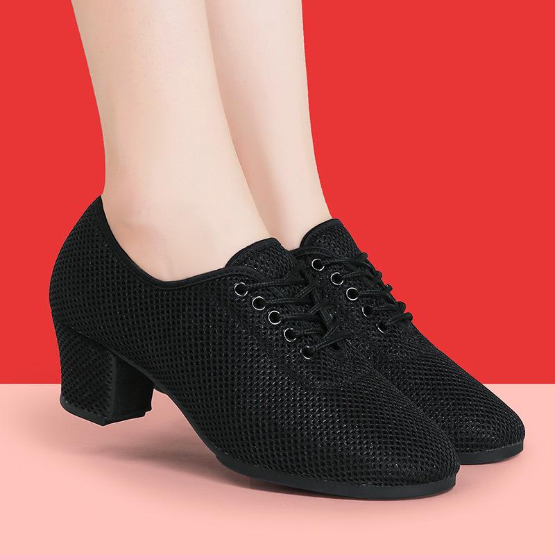 Women's Latin & Ballroom Dance Shoes - Soft Sole, Breathable, Lightweight, Ideal for Teachers, Training & Square Dance.