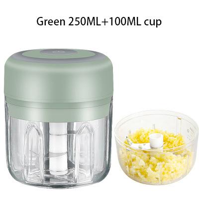 Electric Garlic Chopper Usb Charging Ginger Masher Machine Mini 100/250ml Sturdy Durable Chili Vegetable Crusher Kitchen Tool