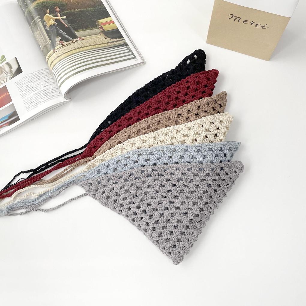 Women's and Men's Daily Mesh Knit Triangle Hooded Hat