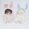 10cm Cotton Doll Clothes Set: Cute Hoodie & Scarf for Humanoid Figures
