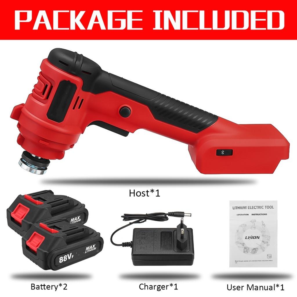 1580W 7500 mAh Electric Polishing Cutting Power Tool 6 Gears Adjustable Angle Grinder For 18V Battery