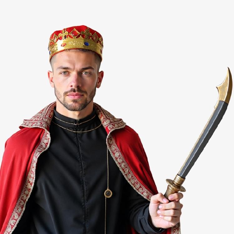 King Crown Hat Royal King Crowns Party Hat King Queen Crowns Birthday Crown Hat Halloween Headwear Costume Accessories