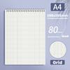 Grids/Blank/Horizontal Line Spiral Notepad Flip Over Design Memo Pad  School Office Supplies