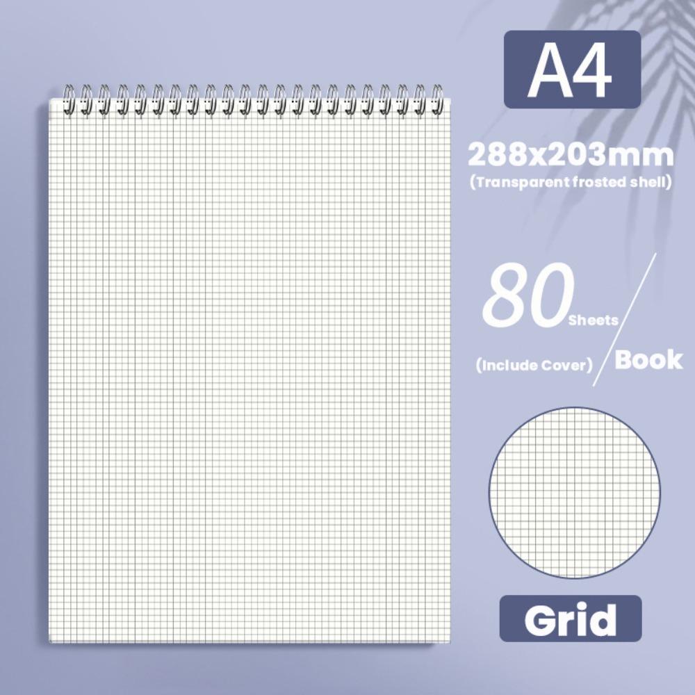 Grids/Blank/Horizontal Line Spiral Notepad Flip Over Design Memo Pad  School Office Supplies