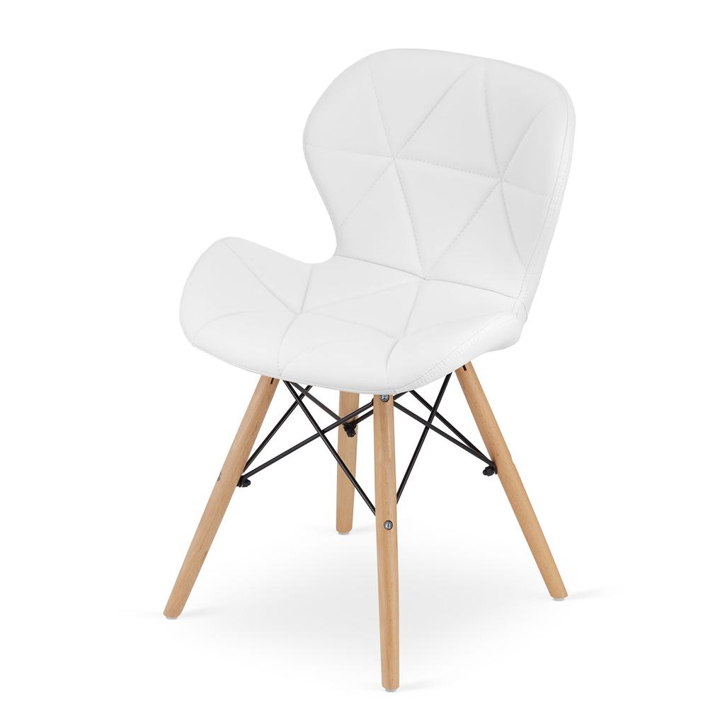 LAGO eco-leather chair - white x 2