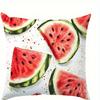 Sweet Watermelon Slices Pattern Doublesided Printed pillow cover Short plush Suitable living rooms sofas throw cushion cover