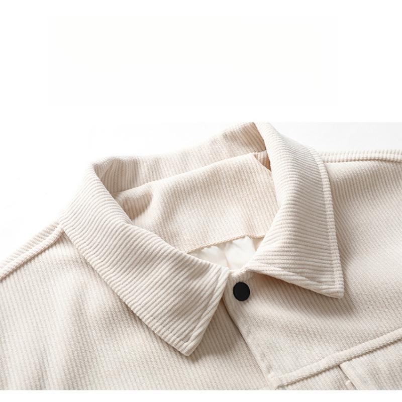 Spring and Autumn Corduroy Men's Turn-Down Collar Trendy Jacket Casual Loose Trendy Youth Windproof Jacket