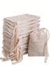 Sparkling net handmade soap bag, household bathroom hanging drawstring soap bag, drawstring drawstring pocket shower bag