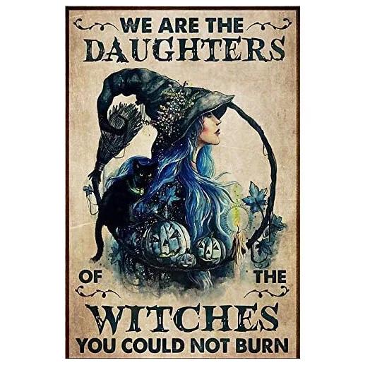 In A World Full of Princesses Be A Witch Happy Halloween Metal Tin signs Indoor & Outdoor Home Bar Coffee Wall Decor Posters